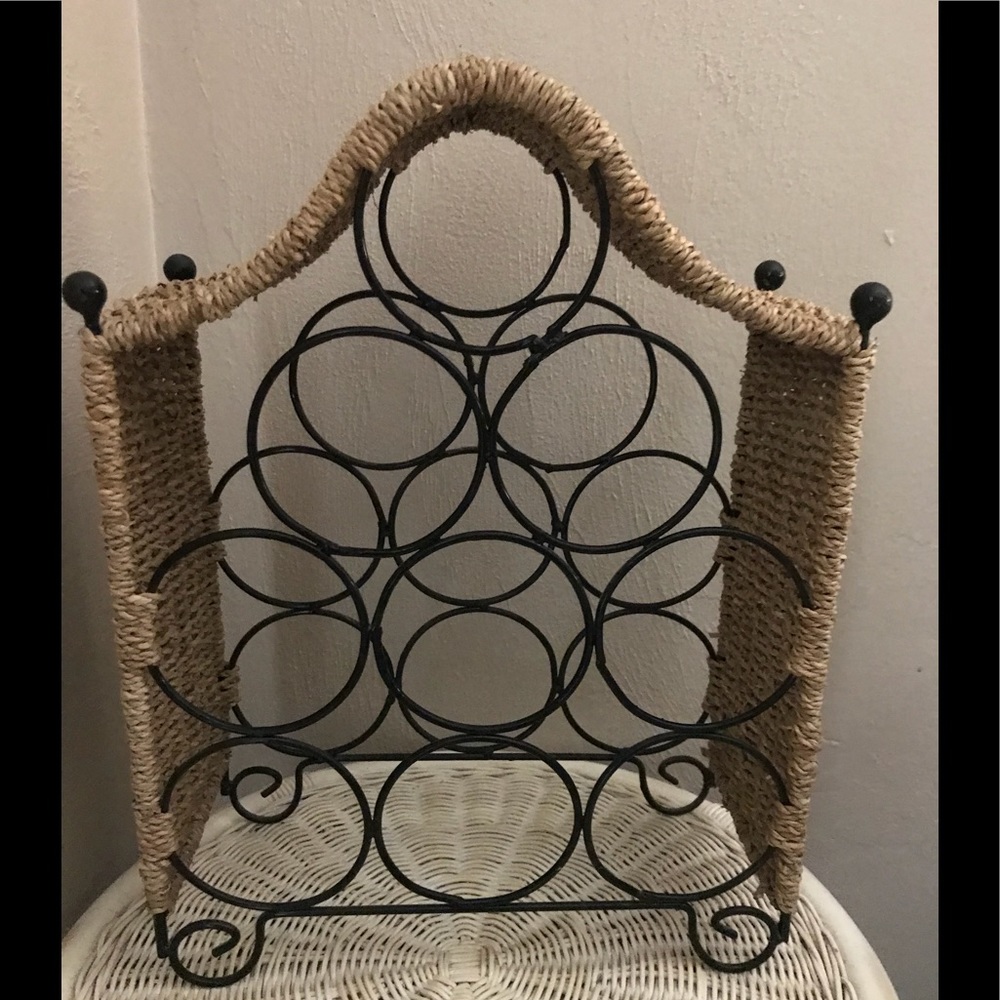 ❌Donated❌Decorative Wine Rack Great Condition! 🌸 - Picture 2 of 2